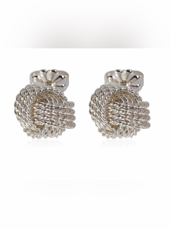 Tiffany & Co. Jewelry - Tiffany & Co silver knot earrings 100% authentic